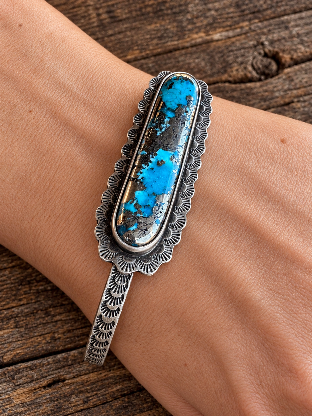 Sterling Silver Turquoise Cuff