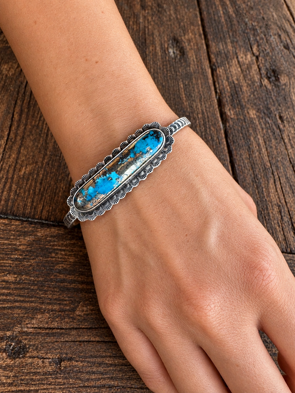 Sterling Silver Turquoise Cuff