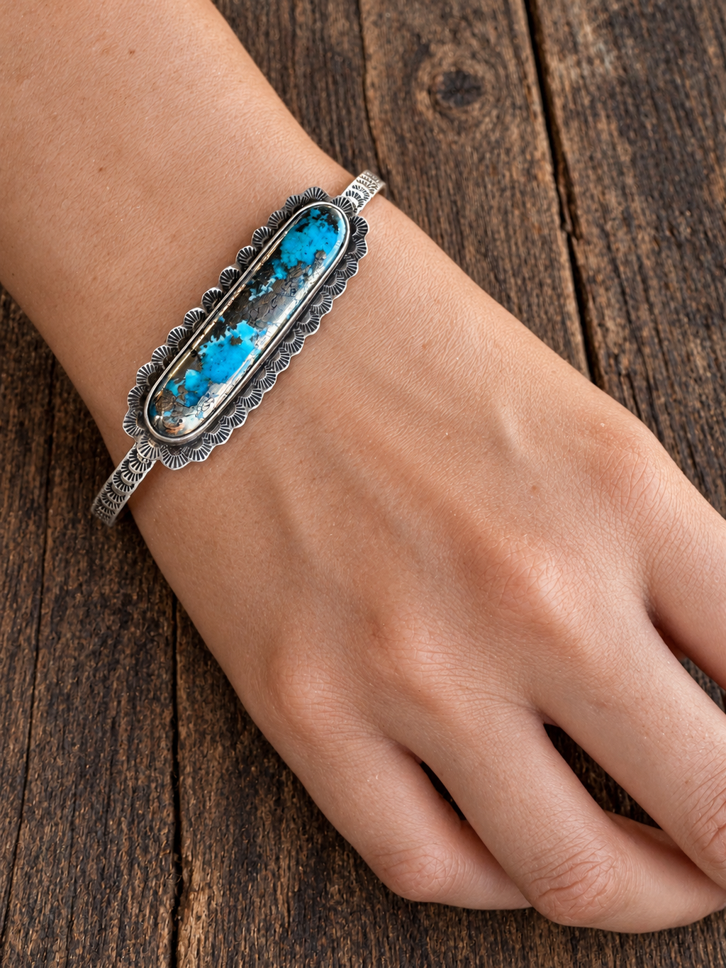Sterling Silver Turquoise Cuff