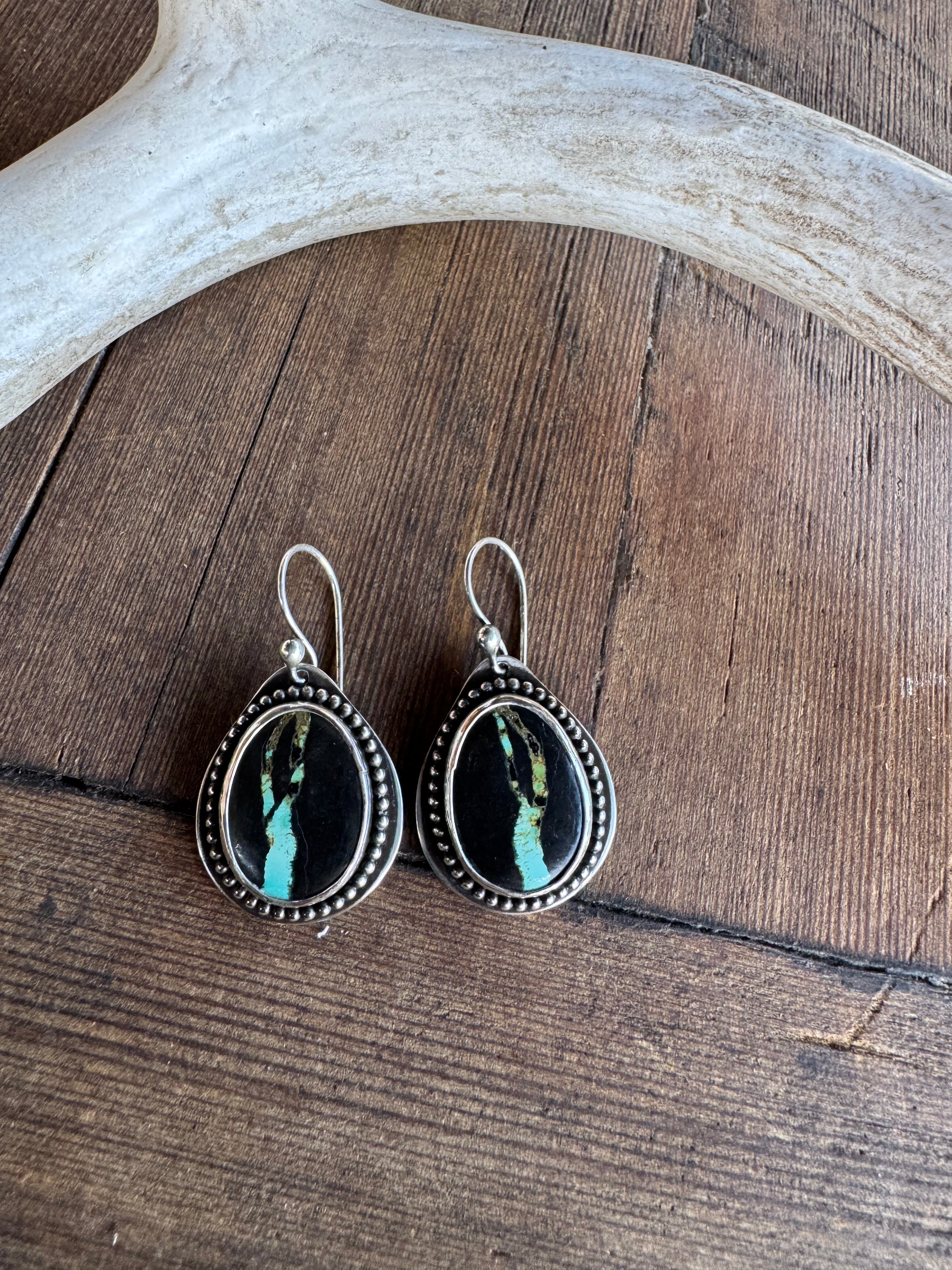 Blackjack Sterling Silver Earrings.