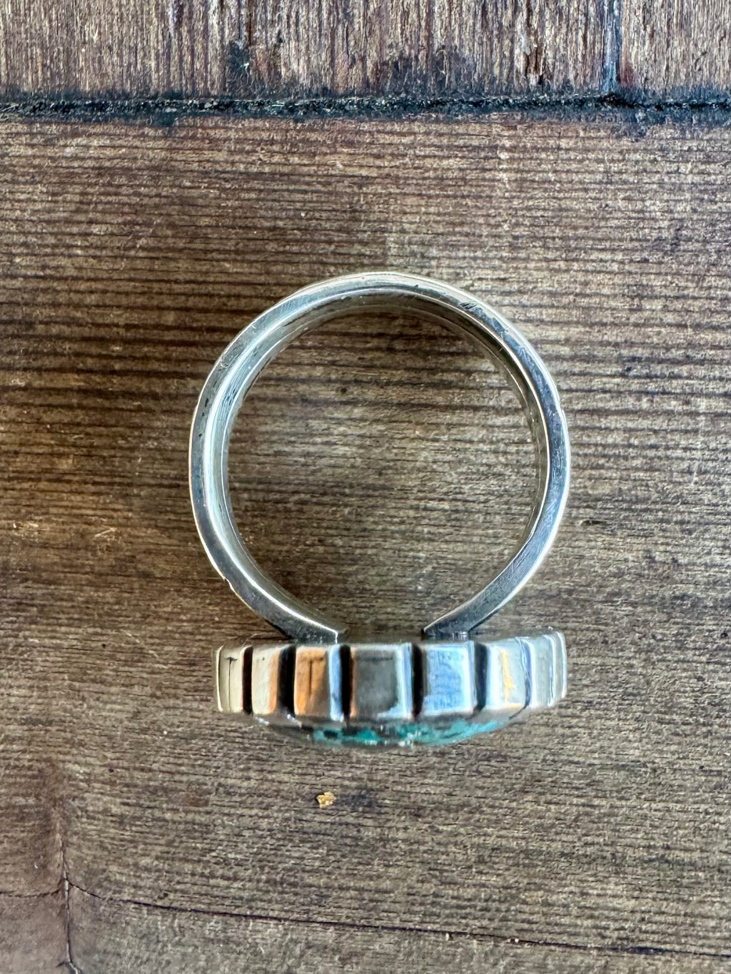 Morenci Turquoise Men’s Ring. Size 11.5
