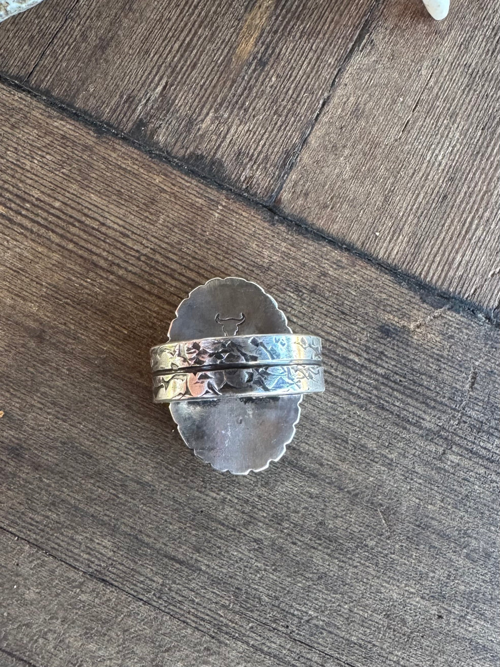 Morenci Turquoise Men’s Ring. Size 11.5