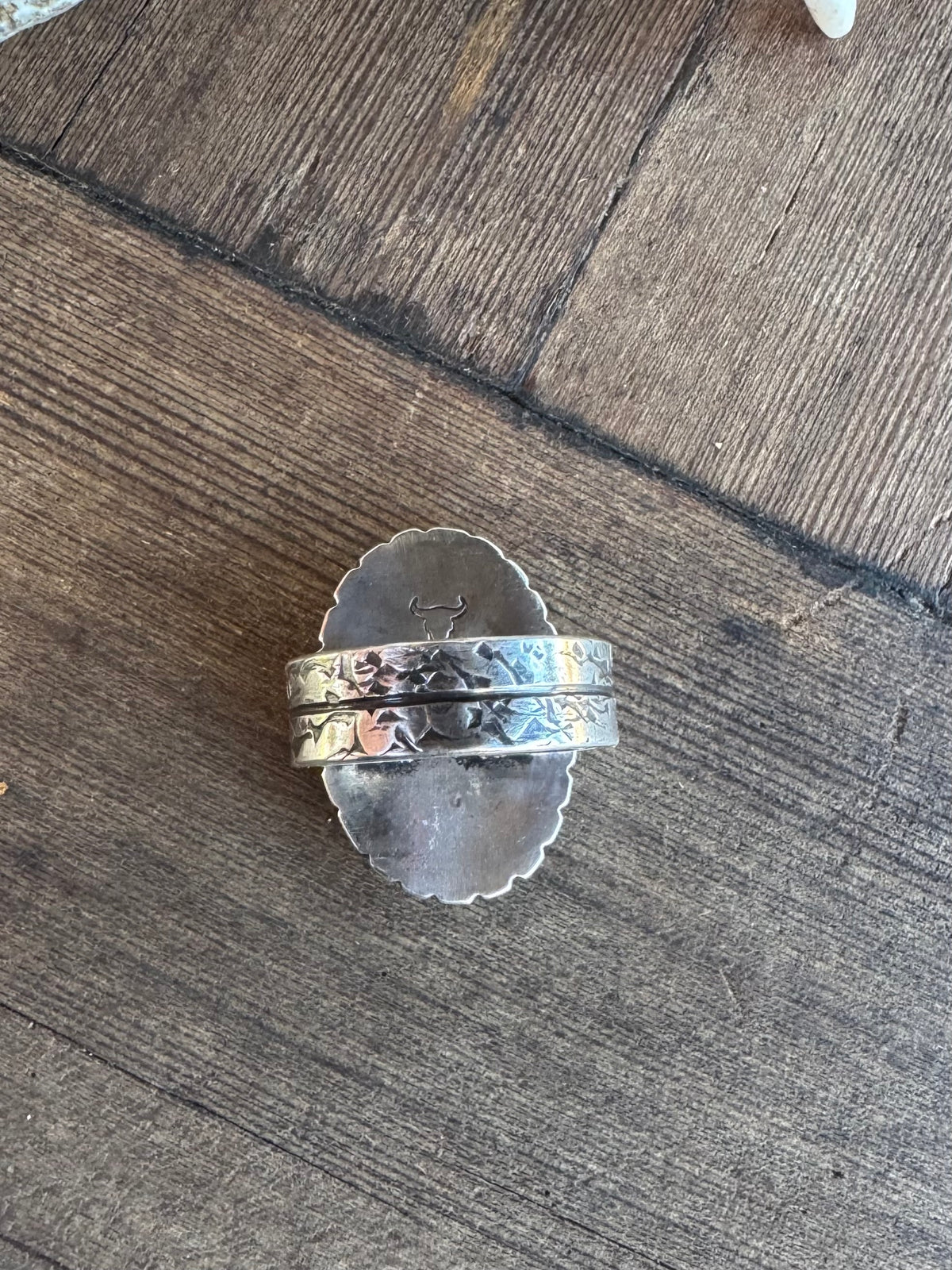 Morenci Turquoise Men’s Ring. Size 11.5