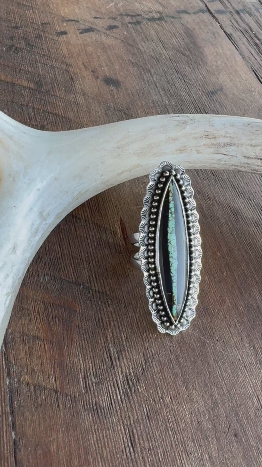 Sterling Silver Blackjack Turquoise Ring