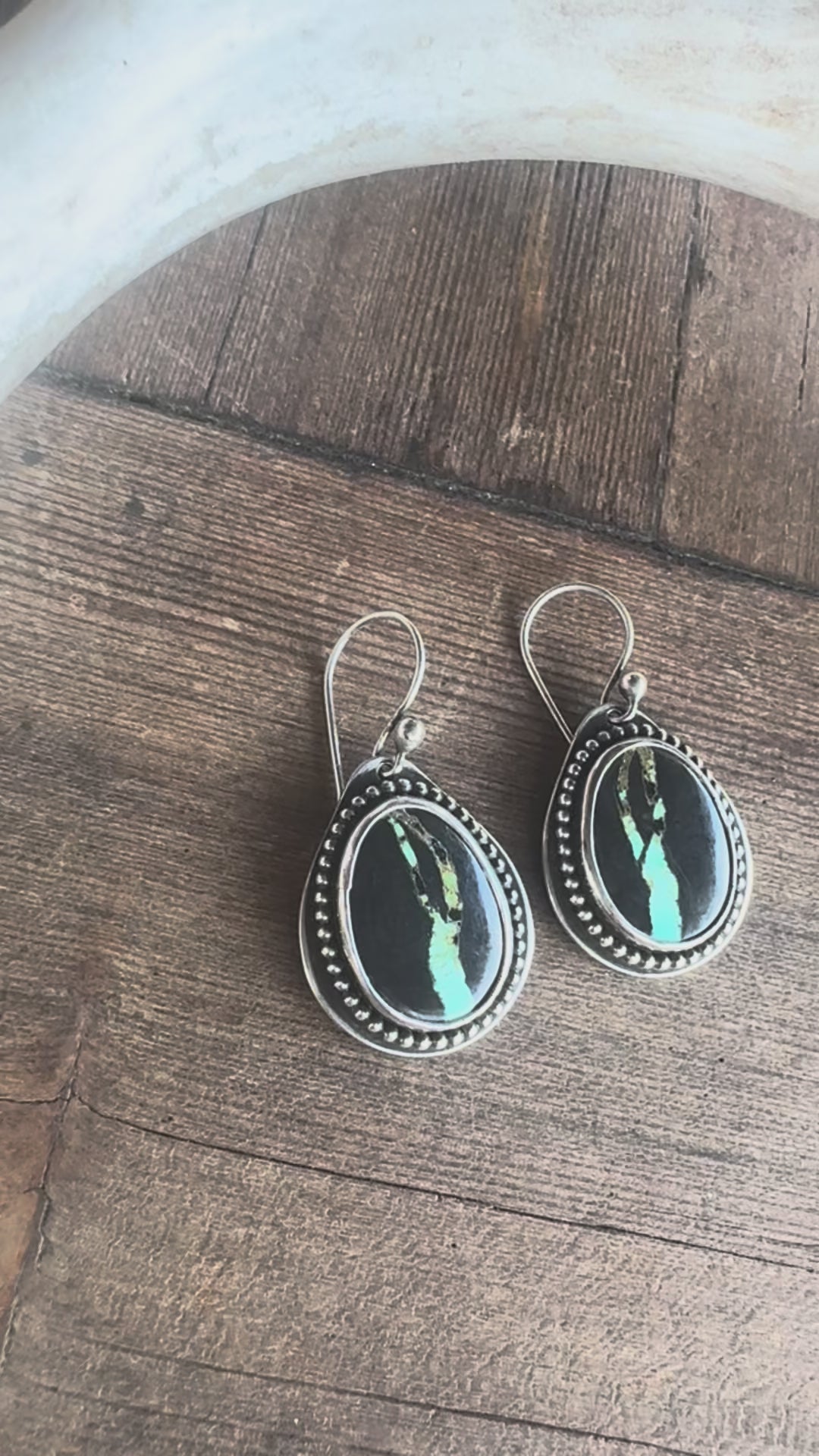 Blackjack Sterling Silver Earrings.